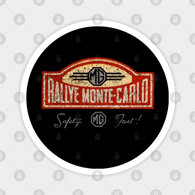 Monte Carlo Rally MG Magnet by Midcenturydave